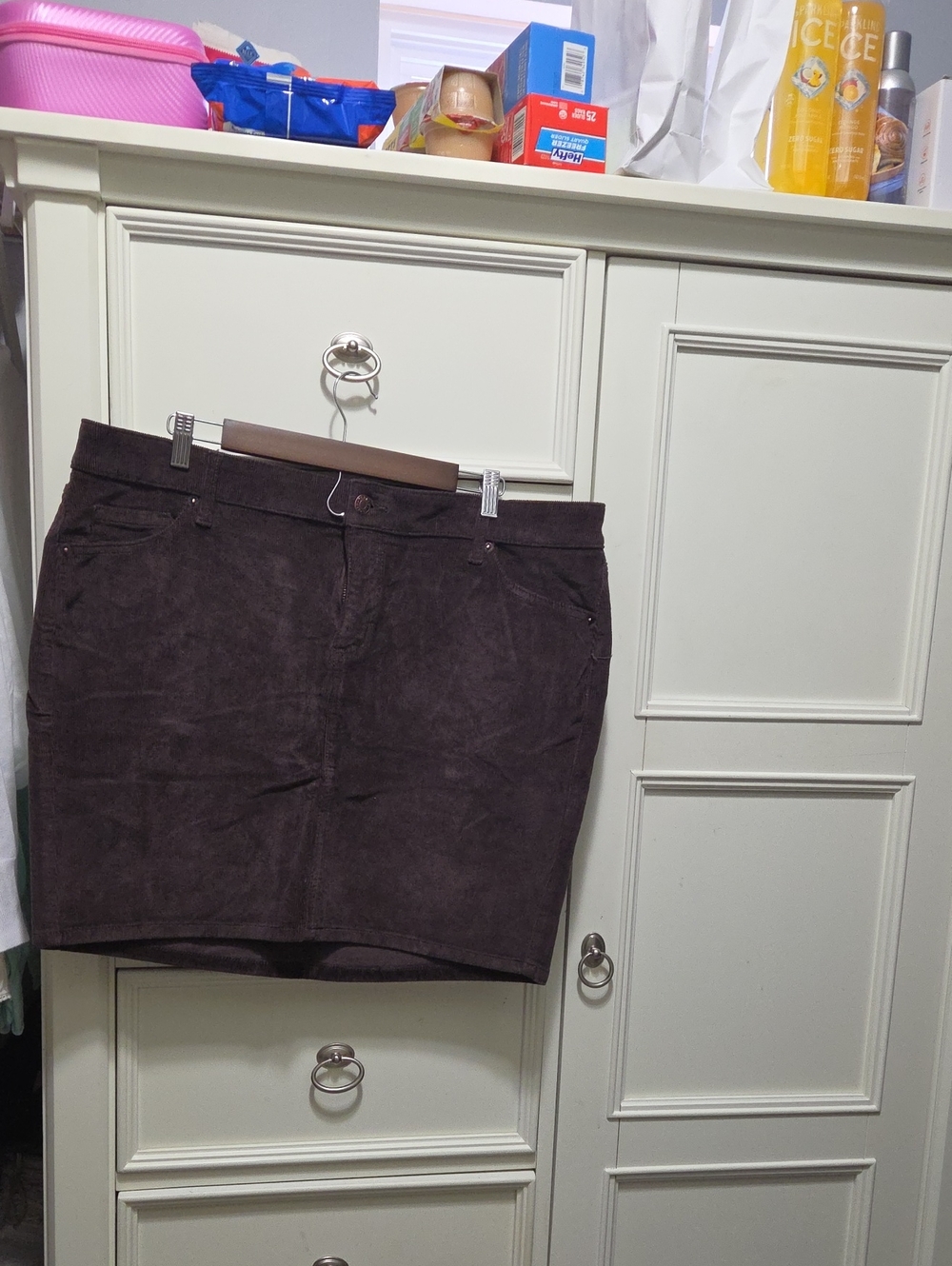 torrid Dark Brown Suede-Look Mini Skirt